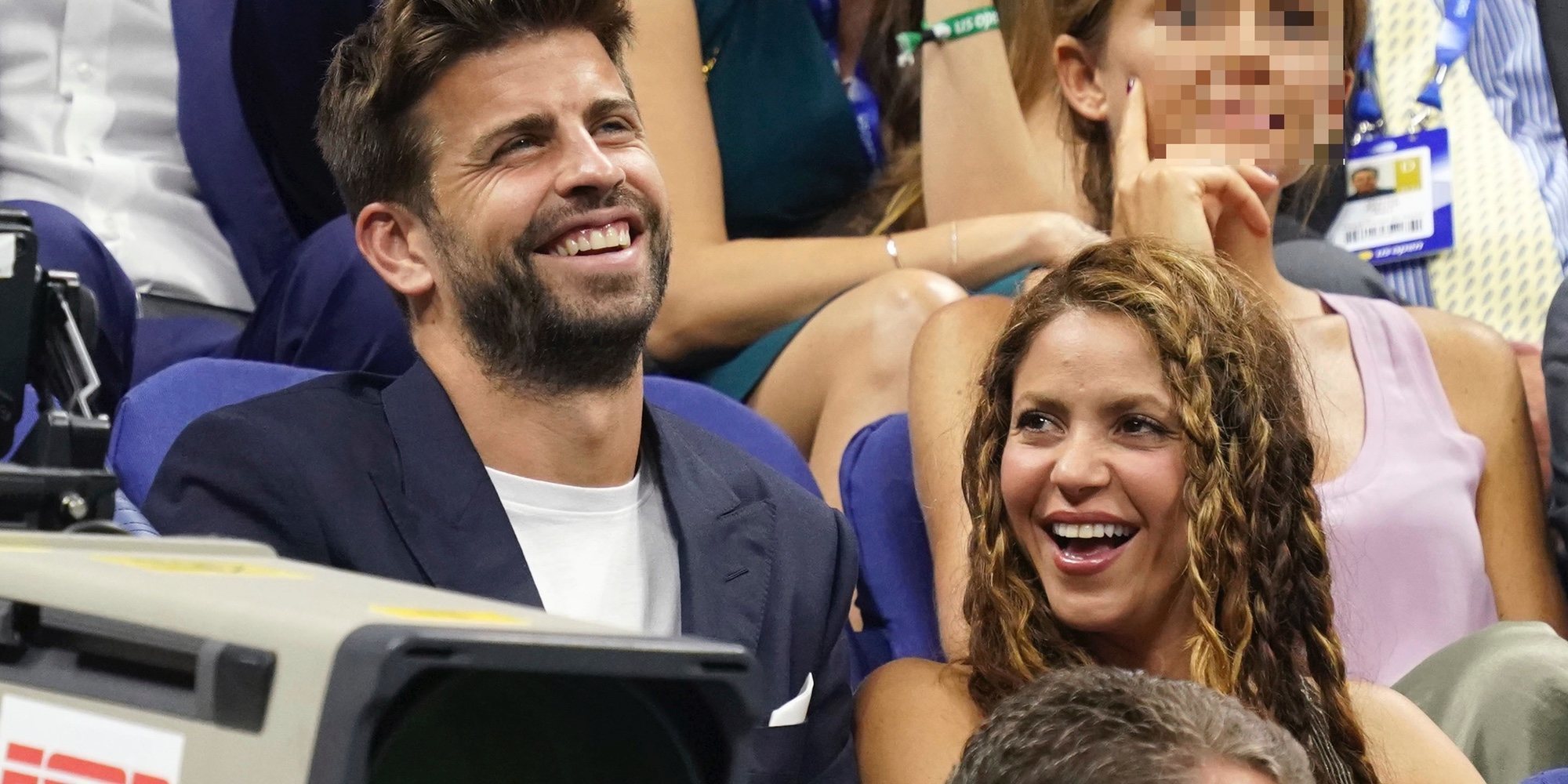 Gerard Piqué y Shakira, muy cómplices mientras disfrutan de Rafa Nadal en el US Open de Nueva York