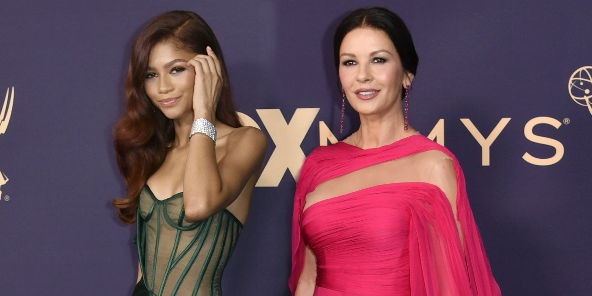 Catherine Zeta-Jones, Zendaya y Laverne Cox brillan en la alfombra roja de los Emmy 2019