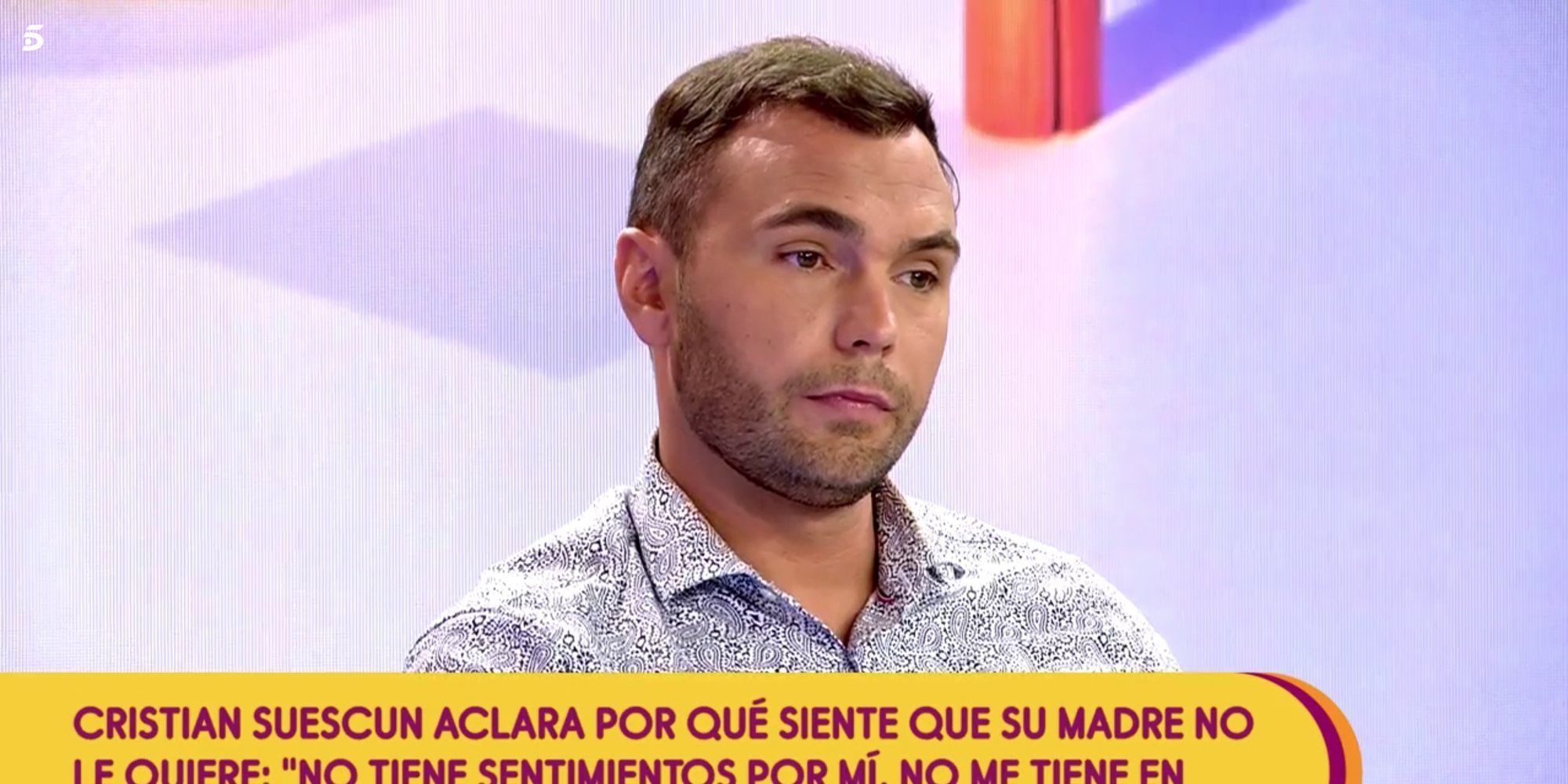 Cristian Suescun, hijo de Maite Galdeano: "Me siento la oveja negra de mi familia"