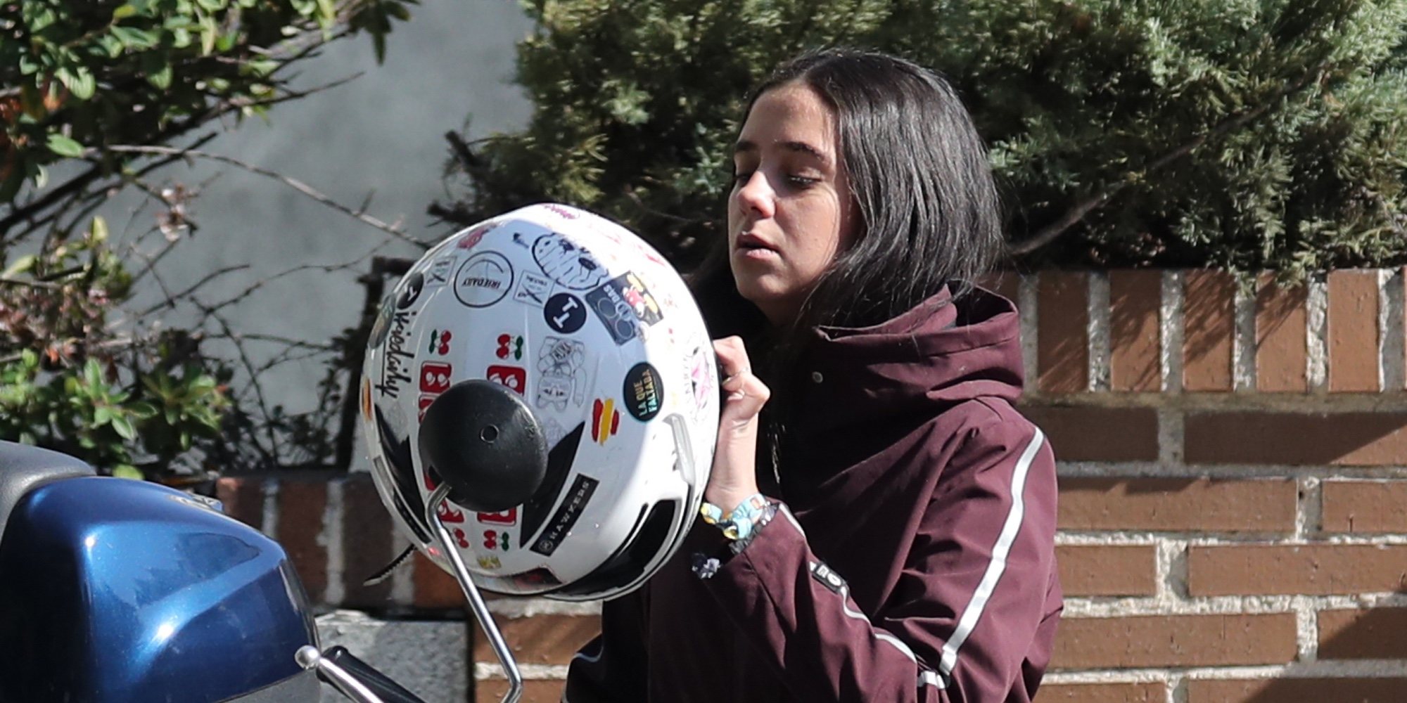 Victoria Federica, en moto por Madrid para ir a la universidad y librarse de los atascos