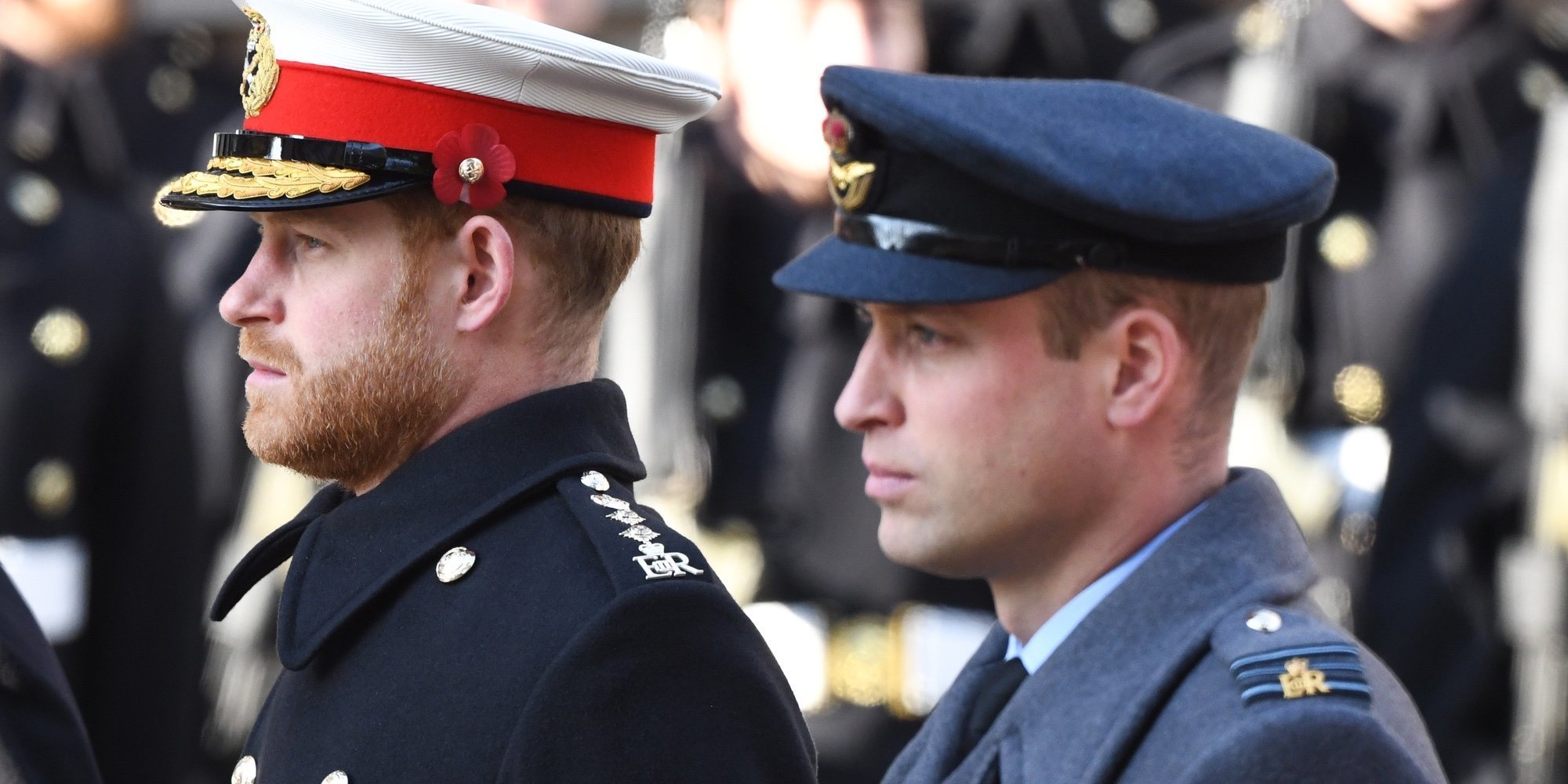 El protocolo une a los Príncipe Guillermo y Harry y separa a Kate Middleton y Meghan Markle en el Día del Recuerdo 2019