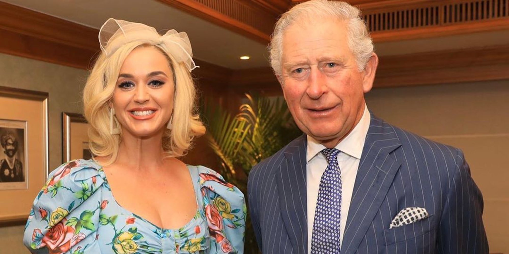 El Príncipe Carlos, encantado de conocer a Katy Perry en su viaje a La India