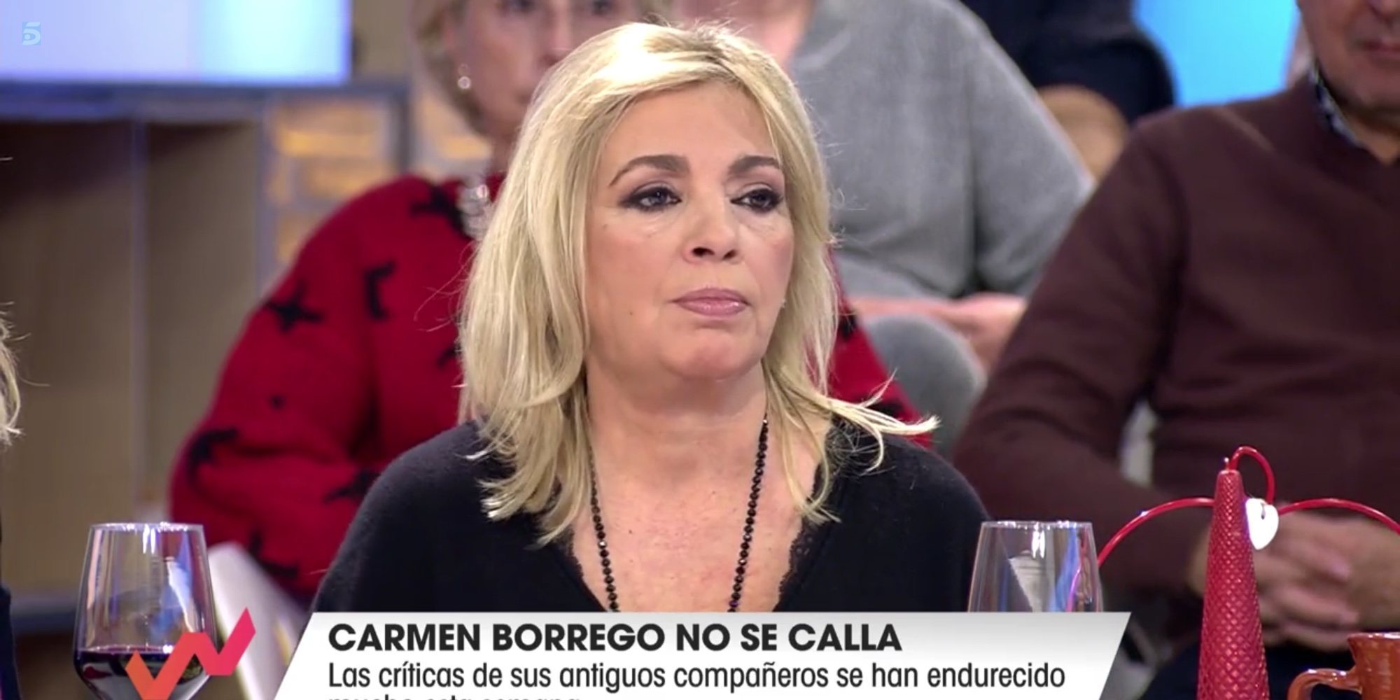 Carmen Borrego, harta de la presión mediática pero dispuesta a reconciliarse con María Patiño