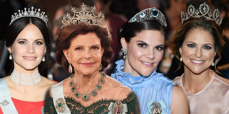 La impresionante colección de tiaras de la Familia Real Sueca: entre joyas históricas y regalos de amor