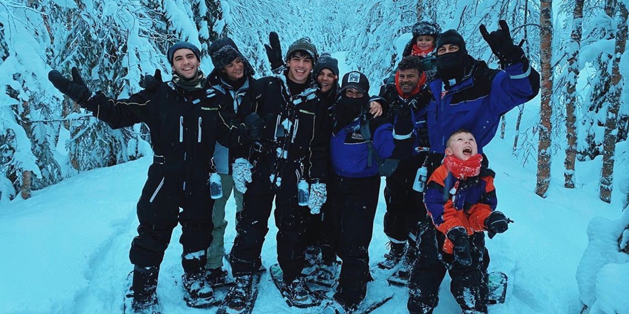 Los hermanos Casas viajan a Laponia para disfrutar de la Navidad en la nieve