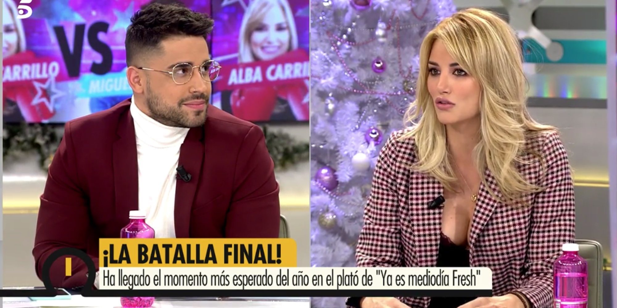 La monumental pelea entre Miguel Frigenti y Alba Carrillo en 'Ya es mediodía': "No tenemos que ser amigos"
