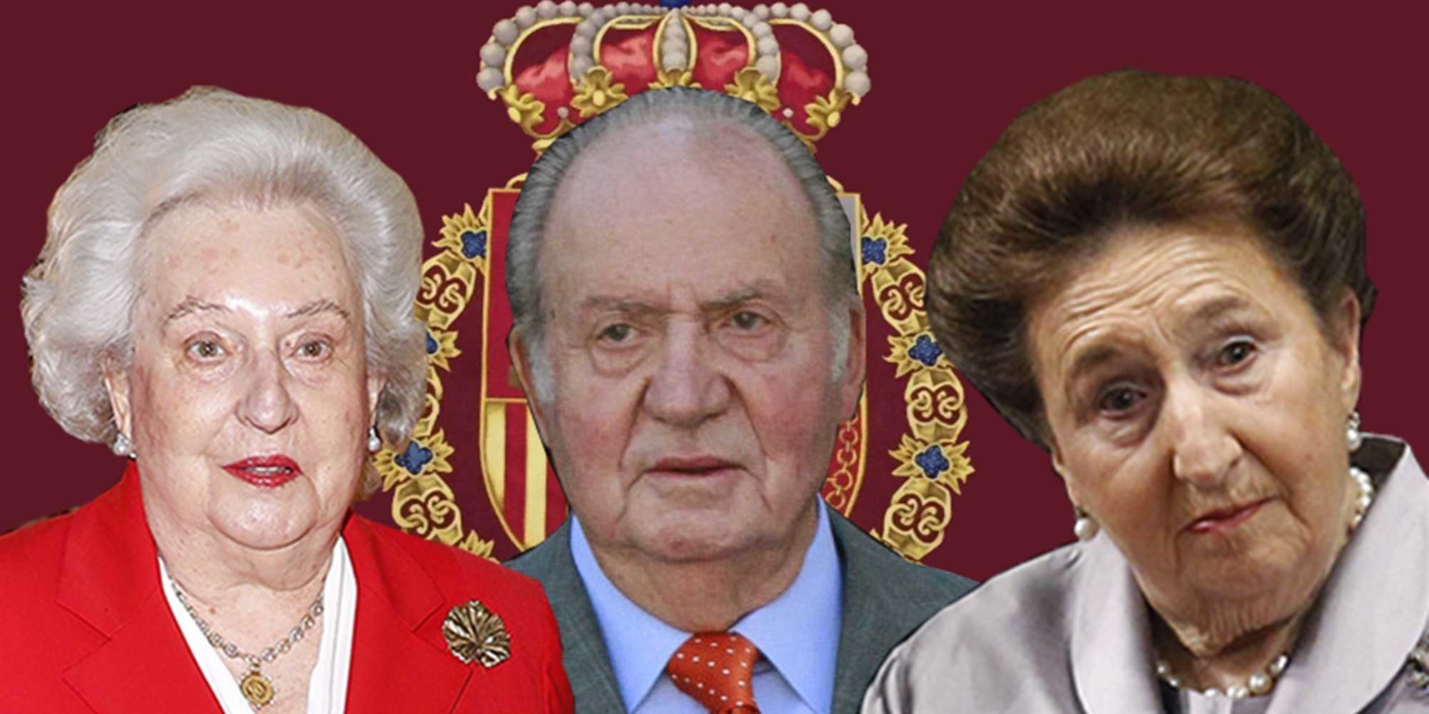 Así son y así se llevaron el Rey Juan Carlos y sus hermanas, las Infantas Pilar y Margarita