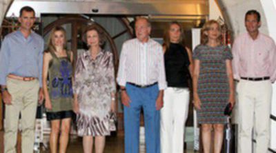 La Familia Real Española unida en la cena del 30º aniversario de la Copa del Rey de Vela
