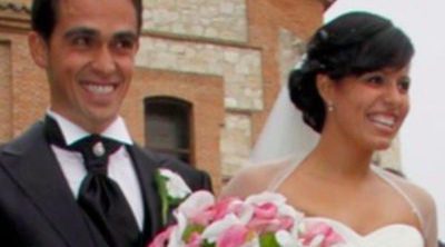 El ciclista Alberto Contador se ha casado con su novia Macarena Pescador en Pinto