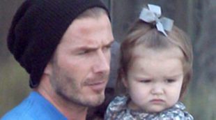 David Beckham disfruta de una agradable comida junto a su hija Harper Seven en Melrose Place
