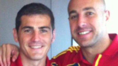 Iker Casillas, Pepe Reina y Álvaro Arbeloa, muy felices por el reencuentro de 'La Roja'