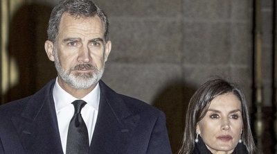 El incómodo momento de los Reyes Felipe y Letizia al cruzarse con la Infanta Cristina en el funeral de la Infanta Pilar