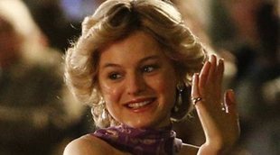 Emma Corrin se transforma en Lady Di en The Royal Opera House en el rodaje de la cuarta temporada de 'The Crown'