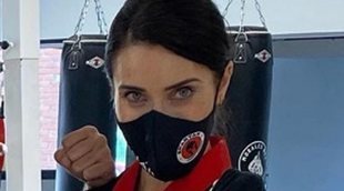 Pilar Rubio, feliz por conseguir el cinturón naranja de kick boxing: 
