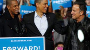 Bruce Springsteen y Jay Z acompañan a Obama en el último acto de su campaña electoral