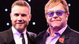 Gary Barlow recoge el Music Industry Trusts Award 2012 arropado por Elton John, Nicole Scherzinger y Tulisa