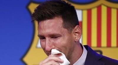 Leo Messi, arropado por Antonella Roccuzzo y sus hijos en su emocionante despedida del Barça