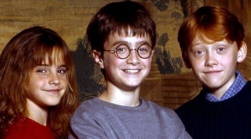 Daniel Radcliffe, Emma Watson y Rupert Grint, juntos en la primera foto del reencuentro de 'Harry Potter'