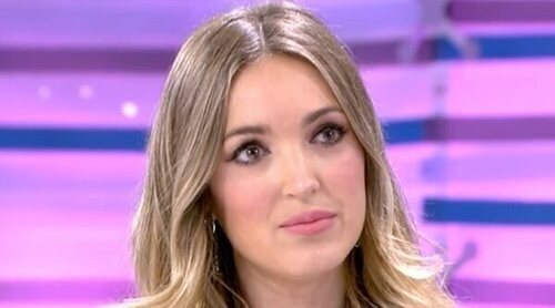 Marta Riesco habla en televisión ante la atenta mirada de Rocío Flores tras confirmarse su relación con Antonio David
