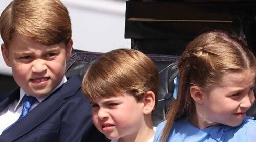 El debut de los Príncipes Jorge, Carlota y Luis y la aparición de la Reina Isabel marcan Trooping the Colour 2022