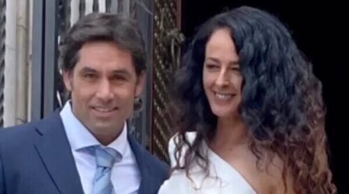 Mónica Estarreado se ha casado por sorpresa en una sencilla boda con Ricardo Bosan