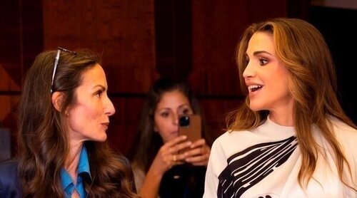 El motivo del encuentro de Telma Ortiz, hermana de la Reina Letizia, con Rania de Jordania en Nueva York
