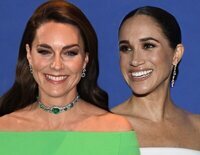Kate Middleton y Meghan Markle, enfrentadas por sus parecidos estilismos: palabra de honor y joyas de Lady Di