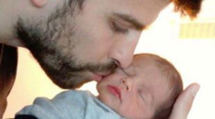 Gerard Piqué y Shakira muestran la primera foto de la cara de su hijo Milan