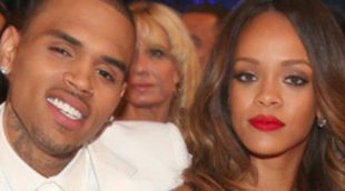Rihanna y Chris Brown estuvieron muy cariñosos en fiesta ofrecida después de los Grammy 2013