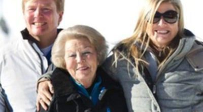 La Reina Beatriz, Guillermo y Máxima de Holanda y sus hijos posan con motivo de sus vacaciones en Austria