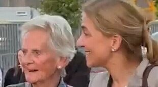 La Infanta Cristina y su exsuegra Claire Liebaert, juntas de la mano