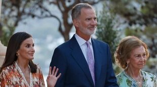 Los Reyes Felipe y Letizia y la Reina Sofía reciben a la sociedad balear en Marivent por tercer año