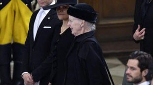 La familia real sueca despide a la princesa Lilian en su funeral