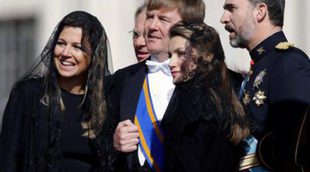 Los Príncipes Felipe y Letizia, Alberto y Chalene de Mónaco y Guillermo y Máxima de Holanda asisten a la entronización de Francisco I