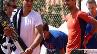 Rafa Nadal y Novak Djokovic, dos rivales que entrenan juntos antes del Master de Monte-Carlo 2013
