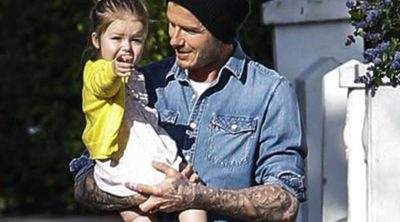 David Beckham se lleva de paseo por Londres a su hija Harper Seven, la niña de sus ojos