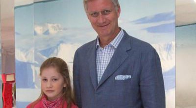 Felipe de Bélgica visita con la Princesa Isabel una exposición sobre la base belga en la Antártida
