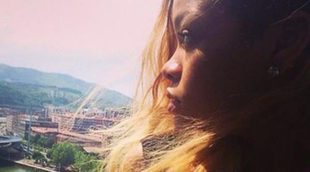 Rihanna disfruta de las vistas de Bilbao antes del concierto que inaugura su gira europea
