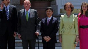 La Familia Real Española recibe a Naruhito de Japón para un almuerzo privado en Zarzuela