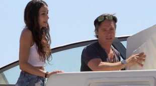 Israel Bayón y Cristina Sainz ponen a punto su barco para pasar el primer verano de casados en Ibiza