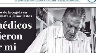 Jaime Ostos posa semidesnudo para mostrar la cicatriz que casi le cuesta la vida en la portada de La Gaceta