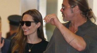 Angelina Jolie y Brad Pitt llegan a Tokio con sus hijos para la promoción de 'Guerra Mundial Z'