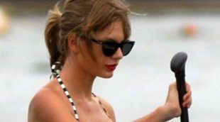 Taylor Swift practica paddleboarding en compañía de su amigo Ed Sheeran