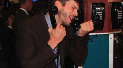 Ashton Kutcher abre la Bolsa de Nueva York para promocionar su película 'jOBS'