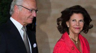 Carlos Gustavo y Silvia de Suecia acuden a un acto oficial antes de celebrar el Jubileo del Rey