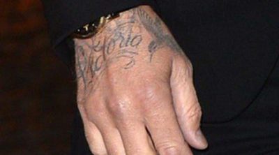 'Victoria', el nuevo tatuaje que luce David Beckham en su mano derecha