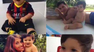 Leo Messi y Antonella Roccuzzo muestran en un vídeo los primeros pasos de su hijo Thiago