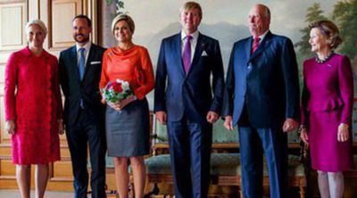 Los Reyes Guillermo Alejandro y Máxima de Holanda se reúnen con la Familia Real de Noruega en Oslo