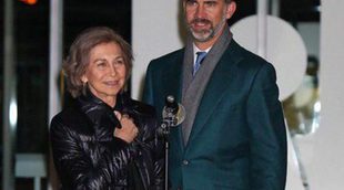 La Reina Sofía y el Príncipe Felipe acompañan al Rey Juan Carlos tras su operación