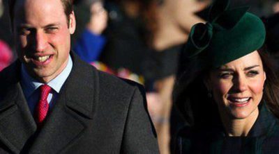 Guillermo de Inglaterra y Kate Middleton, muy felices en su primera misa de Navidad tras el nacimiento del Príncipe Jorge